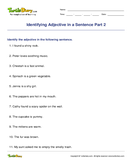 Identifying Adjective in a Sentence Part 2 - adjective - Second Grade