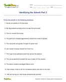 Identifying the Adverb Part 2 - adverb - Fourth Grade