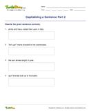 Capitalizing a Sentence Part 2 - capitalization - Third Grade