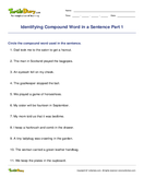 Identifying Compound Word in a Sentence Part 1 - compound-words - First Grade