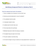 Identifying Compound Word in a Sentence Part 3 - compound-words - Fourth Grade