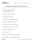 Identifying Conjunctions in a Sentence Part 2 - conjunction - Second Grade