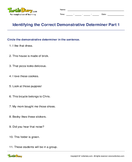 Identifying the Correct Demonstrative Determiner Part 1