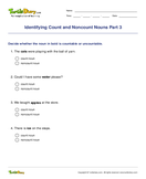 Identifying Count and Noncount Nouns Part 3 - noun - Fifth Grade