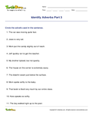 Identify Adverbs Part 3 - parts-of-speech - Fourth Grade