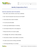 Identify Conjunctions Part 2 - parts-of-speech - Fourth Grade