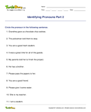 Identifying Pronouns Part 2 - pronoun - Third Grade