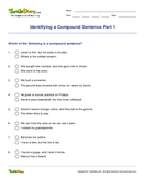 Identifying a Compound Sentence Part 1 - sentence - First Grade
