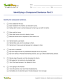 Identifying a Compound Sentence Part 3 - sentence - Third Grade