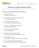 Identifying a Compound Sentence Part 2 - sentences - Second Grade