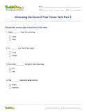 Choosing the Correct Past Tense Verb Part 2 - verb - Fifth Grade