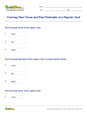 Forming Past Tense and Past Participle of a Regular Verb - verb - Third Grade