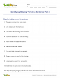 Identifying Helping Verb in a Sentence Part 4 - verb - Fifth Grade