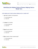 Identifying the Helping Verb as Primary Helping Verb or Modal Verb - verb - Fourth Grade