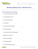 Identifying Helping Verb in a Sentence Part 2 - verb - Fourth Grade