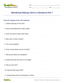 Identifying Helping Verb in a Sentence Part 1 - verb - Fourth Grade