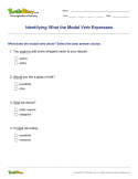 Identifying What the Modal Verb Expresses - verb - Fourth Grade