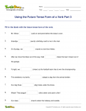 Using the Future Tense Form of a Verb Part 3 - verb - Fifth Grade
