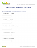 Using the Future Tense Form of a Verb Part 3 - verb - Third Grade