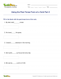 Using the Past Tense Form of a Verb Part 2 - verb - Third Grade