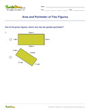 Area and Perimeter of Two Figures - area-and-perimeter - Third Grade