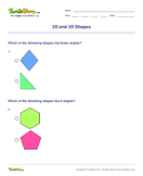 2D and 3D Shapes - geometry - Fourth Grade