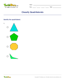 Classify Quadrilaterals - geometric-shapes - Third Grade