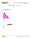 Classify Triangles by Angles - geometry - Third Grade