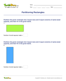 Partitioning Rectangles - geometric-shapes - Second Grade