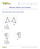 Reflection, Rotation, and Translation - geometric-shapes - Fourth Grade