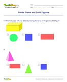 Relate Planar and Solid Figures - geometry - First Grade