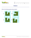 Rotation - geometric-shapes - Third Grade