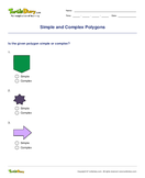Simple and Complex Polygons - geometric-shapes - Fourth Grade