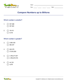 Compare Numbers up to Billions - whole-numbers - Fourth Grade