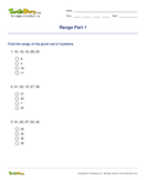 Range Part 1 - statistics - Third Grade
