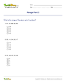 Range Part 2 - statistics - Fourth Grade