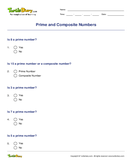 Prime and Composite Numbers - whole-numbers - Fourth Grade