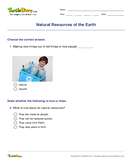 Natural Resources of the Earth - earth-and-its-resources - Second Grade