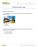 Weathering and Erosion - earth-and-its-resources - Fifth Grade