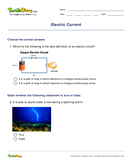 Electric Current - energy - Fifth Grade