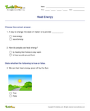 Heat Energy - energy - Second Grade