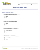 Measuring Matter Part 2 - matter - Second Grade