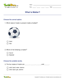 What Is Matter? - matter - First Grade
