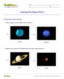 Looking Into Space Part 2 - solar-system - Second Grade