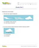 Clouds Part 1 - weather-and-seasons - Second Grade